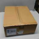 4 EVER WINNER White Desk with Drawers and Golden Handle, 43 Inch Small Desk with 4 Storage Drawers, Computer Desk with Storage Shelves for Home Office, White and Gold