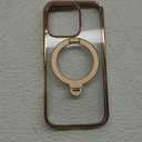 CASEKOO Desert Titanium for iPhone 16 Pro Case with 360 Spin Magnetic Stand [Compatible with Magsafe][16FT Military Protection] Slim Polished for iPhone 16 Pro Case with Stand 6.3'', Rose Gold