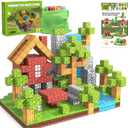 Magnetic Blocks 100PCS Magnetic Tiles Building Blocks, Build Forest World Set, Toys for Kids Boys Girls Ages 8+ Easter Christmas Birthday Gifts