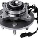 MotorbyMotor 515079 Front Wheel Bearing and Hub Assembly 4WD with 6 Lugs Fits for Ford F-150, Lincoln Mark LT Navigator Low-Runout OE Directly Replacement Hub Bearing w/ABS