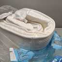 Pack and Play Mattress Topper - 38" x 26" x 1.5", Soft & Firm Premium Foam Pack N Play Mattresses Pad, Odorless Baby Foam Playpen Mattresses,Portable Playard Mattress Topper- Breathable & Comfort (Simple White)