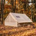 Inflatable Tent with Skylight, 5 Min Easy Setup, Waterproof Oxford, Mosquito Net, Portable Camping Tent for Family Trips, Festivals & Stargazing