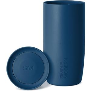 Simple Modern Travel Coffee Mug Tumbler with 360° Lid | Ceramic-Lined Insulated Stainless Steel Cold Brew Iced Coffee Cup | Gifts for Women Men Her Him | Voyager Signature | 16oz | Slumberland