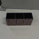 Leopard Print Pen Pencil Holder Organizer for Desk, Leopard Print Room Decor, Preppy Cheetah Kitchen Cooking Brush Makeup Utensil Holder (Black)