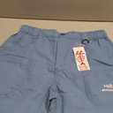 BASSDASH Men's Fishing Shorts UPF 50+ Water Resistant Quick Dry Hiking Cargo Shorts with Multi Pocket (Blue, S)
