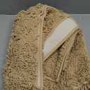 ITSOFT Plush Bathroom Rug 47"x21", Absorbent Machine Washable Non Slip Chenille Bath Mats, Quick Dry Bathmat, Bath Rugs for Bath, Shower, Bedroom, or Door Mat, Beige