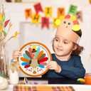 Turkey Thanksgiving Party Supplies Kit for 50 Guests - Complete Autumn-Themed Disposable Dinnerware Set: Dinner & Dessert Plates, Napkins - Thanksgiving Party Decorations