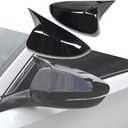 BOYUER 2PCS Mirror Covers Car Side Mirror Caps Rearview Mirror Covers for 10th Gen Honda Accord 2025 2024 2023 2022 2021 2020 2019 2018Piano Black