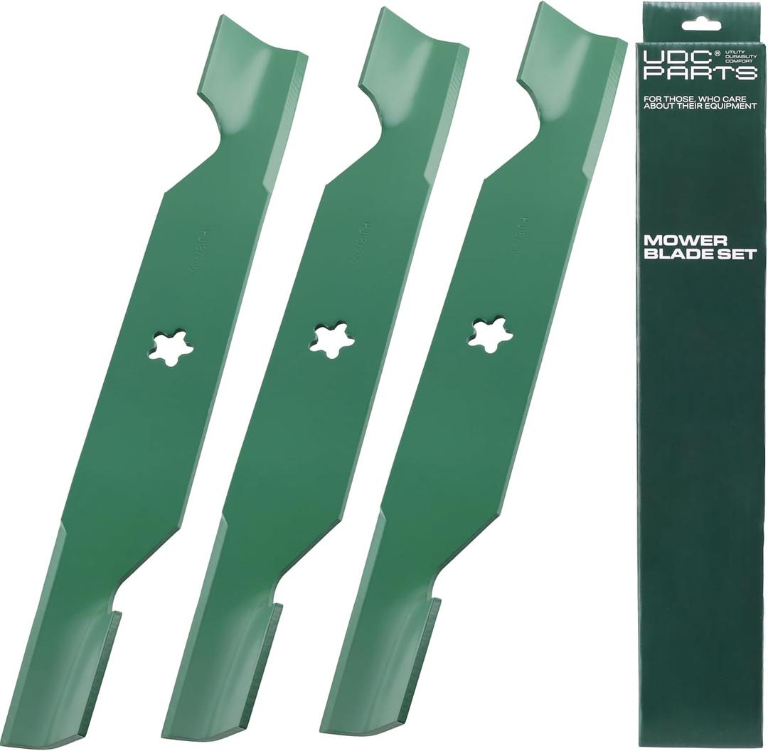 Mower Blades for Husqvarna 54 Inch 532187256 Z254 YTH2454 LGT2554 LGT2654 RZ5424 YTH24V54 / Fits Craftsman Poulan Replaces OEM no. 187256 187254/3 Pack High Lift