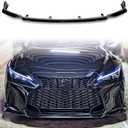 Front Bumper Lip Chin Spoiler Fit for 2021-2025 Lexus IS350 F-Sport,Painted Black Front Bumper Lip Compatible with 2021-2025 Lexus IS350 F-Sport, Black