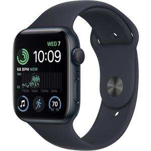 Apple Watch SE (2nd Gen) (GPS, 44mm) - Midnight Aluminum Case with Midnight Sport Band, M/L