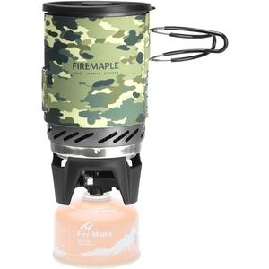 Fire-Maple "Fixed Star 1" Personal Cooking System | Pot/Jet Burner Stove System with Electric Ignition | Ideal for Hiking, Camping, Backpacking, Fishing, Hunting Trips and Emergency Use (Camouflage)