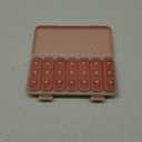 Pill Organizer 3 Times A Day, 7 Day Pill Box - GloDeals Weekly Pill Organizer, Portable Removable Daily Medicine Container Dispenser Case for Vitamin Fish Oil Supplement, Pink