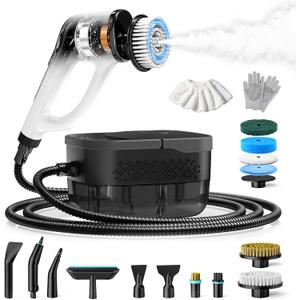 Steam Cleaner, Electric Spin Scrubber Portable Steamer for Cleaning