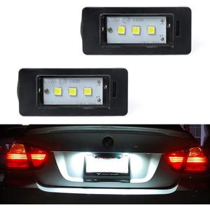 Gempro 2Pcs LED License Plate Light Lamp Assembly for BMW 1 3 5 Series E82 E88 E90 E91 E92 E93 E39 E60 E61 X1 X3 X5 X6, Powered by 3SMD Xenon White Error Free LED lights