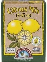 Down to Earth 17863 6-3-3 Citrus Fertilizer Mix, 1 lb 17863 17863