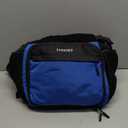 Bowling Ball Bag, Single Bowling Backpack with Shoe Totes Bag Up to Size 16, Padded Ball Holder Bag, Accessories Gifts for Lovers/Player, Black (Blue)