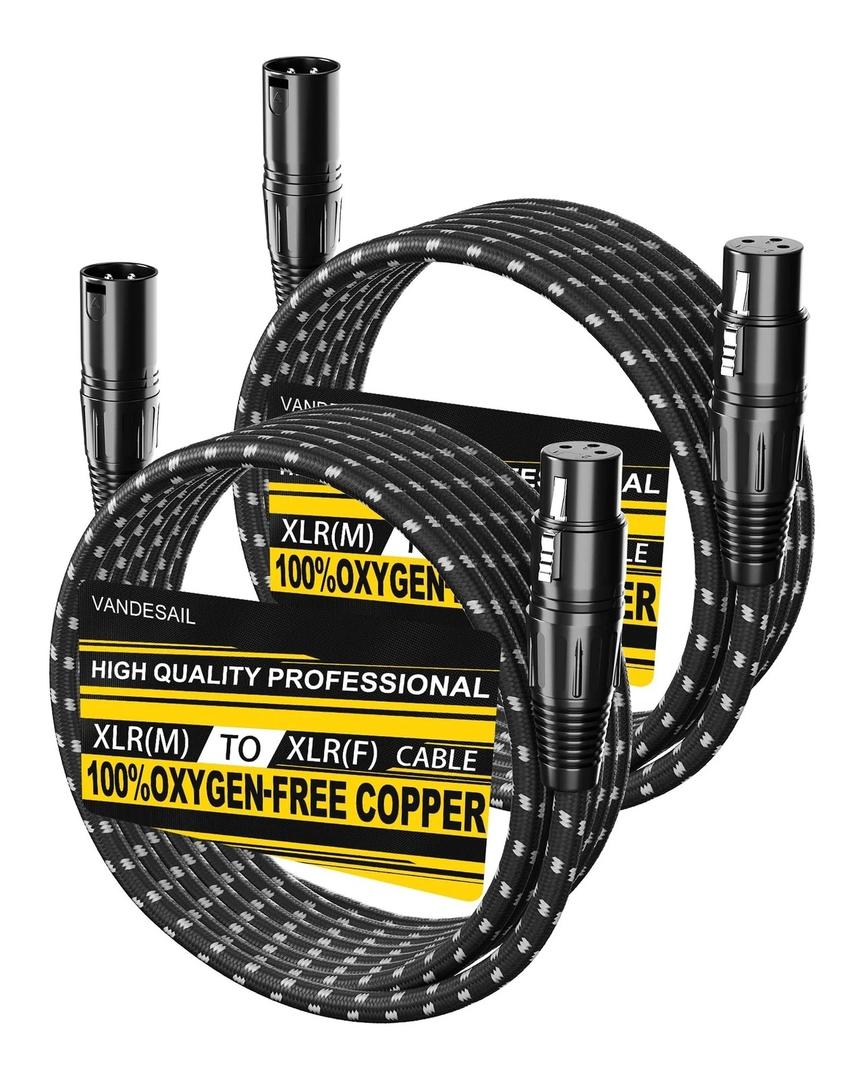 Cables, 1 Pack Microphone Cable 6 Ft