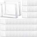 Xuniea 100 Pcs Mini Clear Makeup Bag PVC Small Travel Toiletry Organizer Pouches Bulk Waterproof Transparent Plastic Cosmetic Bag with Zipper for Women Men Travel(9.8'')