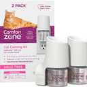 Comfort Zone Savings Kit: 2 Cat Calming Diffusers & 2 Refills; Cat Pheromones Help Anxiety; Reduce Stress, Urine Marking, Scratching