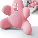 Lumbar Support Pillow for Office Chair, Back Pillow Lumbar Support for Car, Chair, Sofa - Improve Lower Back Pain Relief & Sitting Posture, Memory Foam Back Cushion for Long Sitting (pink)