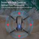 FPV Drone with 1080P Dual HD Cameras Upgraded Version RC Quadcopter for Adults, Beginner WiFi RC Drone Live Video