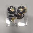 Straw Covers for Stanley Cup Accessories: Black Decorations for Stanley 30 oz & 40 oz Tumbler with Handle, Bling Letter Charms and Flower Silicone Straw Cap Topper, Trendy Stuff for Teen Girls & Women