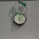 4.5" Antique Retro Analog Alarm Clock, Small Silent Bedside Desk Clock,Lighted on Demand, Battery Operated, Snooze, for Living Room, Bedroom, Bedside(Black)