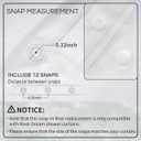 River Dream Plastic(PEVA) Snap in Shower Curtain Liner Replacement with Magnets Removable Liner (1, Plastic)