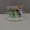 Handy Housewares Kitchen Sink Caddy Dish Soap Scrubber Sponge Holder Basket with Suction Cups - Clear (1 Pack)