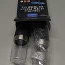 Gravity Electric Salt and Pepper Grinder Set White Elephant Gifts for Women Who Have Everything Grilling Men Kitchen Gadgets Housewarming Holiday Cooking Adults Idea Battery Operated Shakers Automatic (Black)