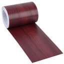 4" X33' Size Realistic Wood Grain Repair Tape, Self Adhesive Wood Grain Repair Patch for Tables, Chairs, Doors, Windows, Floors, Furniture Renovation, Handicraft DIY. & Plastic Scraper. Red Wood