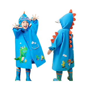 Kids Raincoat Boys Girls Toddler Rain Poncho Waterpoof Rain Jacket Children Cartoon Rainwear 110 CM