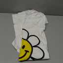 Yellow Happy Smiling Smile Face Daisy Flower Shirt Kids Girl T-Shirt (Small)