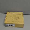 JACKYLED Alarm Clock with 4 USB Chargers Power Strip 3 Outlets 1700J Surge Protector Nightstand Dimmable Digital Clock with Dual Alarm and Snooze Function for Bedroom, Full Screen LED Display (Black)