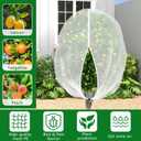 2 Pcs Fruit Tree Netting with Zipper & Drawstring, 8.2 x 6.5 Ft Garden Bird Netting Plant Cover, Blueberry Tomato Insect Bird Barrier Tree Net Protection Cover for Protecting Plants Vegetables Fruits