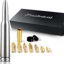 7.8in Chrome Bullet Antenna 50 Cal Car Truck Antenna Truck Accessories Silverado 1500 F150 F250 F350 RAM GMC Sierra Ranger Short Replacement Antena (Chrome, 7.8inch)