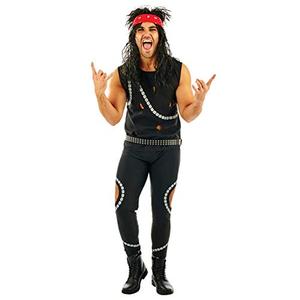 fun shack Mens 80s Rocker Costume Men, Rocker Halloween Costume Men, 80s Rock Costume Men, 80's Rocker Costume Men, Size M