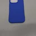 for iPhone 16 Pro Plastic Case, NON Silicone, Ultra Slim Fit Minimalist Classic Basic Matte Phone Case, Dust-Proof Gel Rubbery TPU Shockproof Cover, 6.3" Screen 2024, Bright Cobalt Royal - Blue