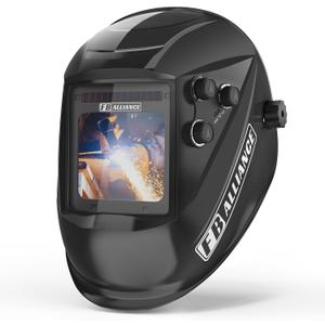 3.943.82 Large Viewing Welding Helmet, True Color Auto Darkening Welding Helmet, Solar/Rechargeable Battery Power Welding Hood With 4 Arc Sensor, Wide Shade 4/5-9/9-13 Welding Mask For TIG MIG ARC