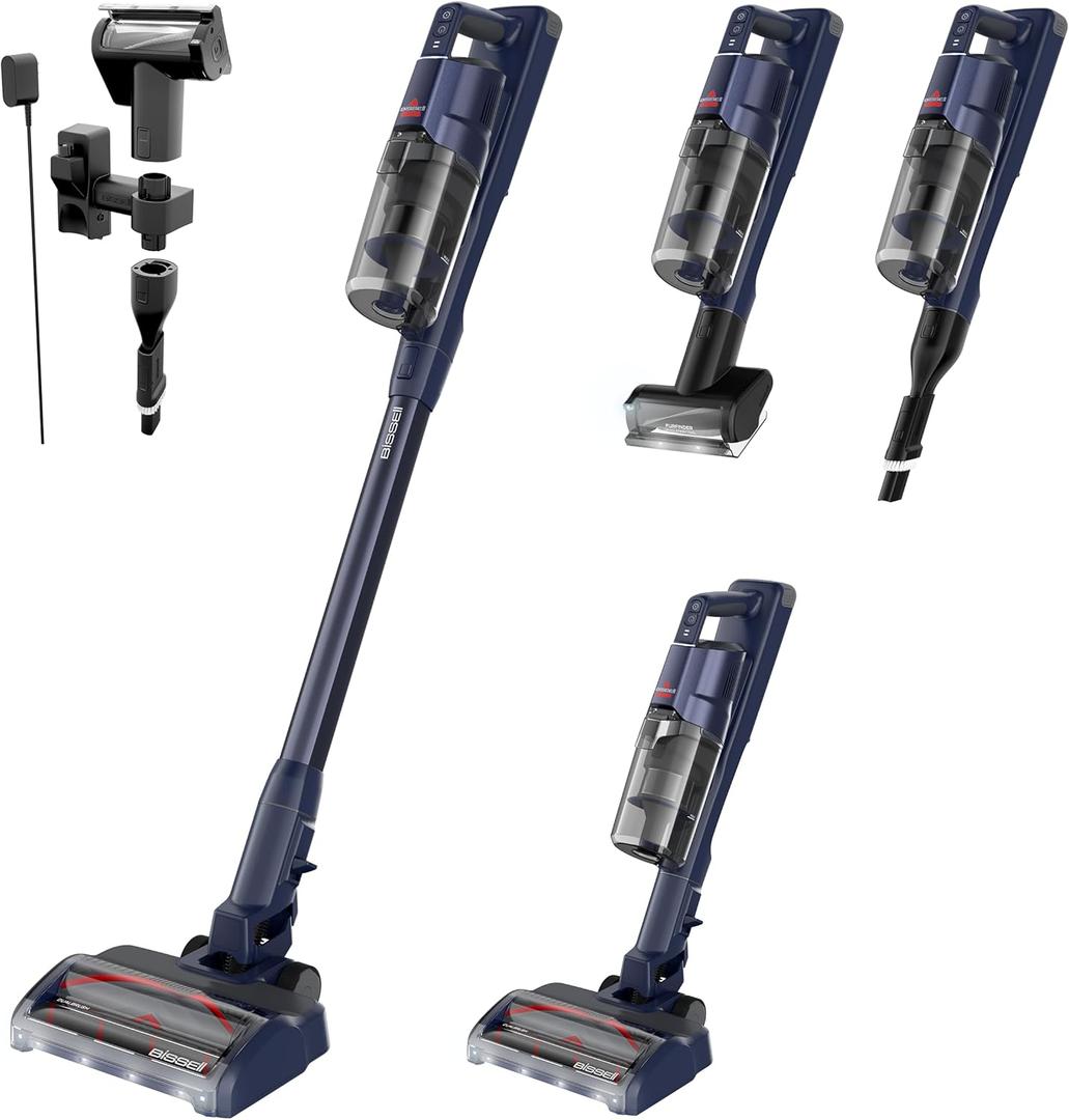 Bissell PowerClean DualBrush 280W Self-Standing Vacuum, 4196K
DualBrush & AutoAdapt technology; self-cleaning brush roll; removable battery; bright headlights