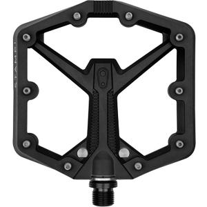 Crankbrothers Stamp Flat MTB Pedals - Size-Specific, Lightweight, Versatile, Durable Bike Pedals (Large, Black)