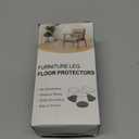 BUMACO 40Pcs Chair Leg Floor Protectors Chair Leg Protectors for Hardwood Floors Silicone Pads Covers to Protect Floors Clear Universal S (15/16" to 1-5/16")