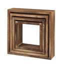 Brown Rustic Wood Floating Hanging Square Shelves Wall Mounted Shelf Decorative Wall Shelf Questions & Answers, Set of 8  