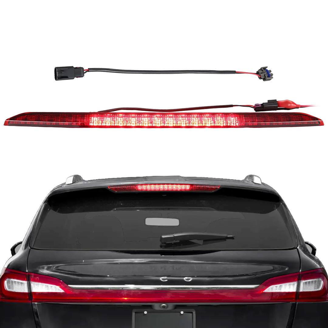 ISINSWIFT Third Brake Light,3rd Brake Light Assembly fit for Ford Edge 2015-2024, High Mount Stop Light FT4Z13A613A Stop Light Lamp