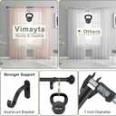 72-144 Inches Curtain Rods for Window, Vimayta 1 Inch Diameter Drapery Rod with Resin Finials, Ideal Adjustable Heavy Duty Single Curtains Rod for Bedroom, Living Room Decoration, Matte Black