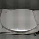 Round Toilet Seat, Standard 16.5 Slow/Soft Close Round Toilet Seat for Round Toilets, No-Slam Quiet-Close Lid, Easy-to-Install, White, Durable Never-Loosen Design