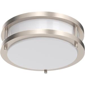 Drosbey 65W LED Flush Mount Ceiling Light Fixture, 15 inch Light Fixtures Ceiling for Bedroom, Kitchen, Bathroom, Office, Garage, Super Bright 6500 Lumens, Daylight White 5000K (Brush Nickel)