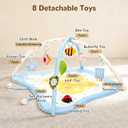 Pamo Babe Baby Play Gym & Activity Mat with 8 Montessori Toys