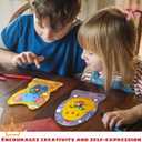 MAPDTWO 36 Packs Animal Valentines Day Cards - Valentines Day Cards for Kids School Party Favors - Animal Sloth Frog Chicken Elephant 6 Designs Exchange 3.5''x5.8'' Mason Jar Card (Candy Not Included)